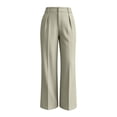 thumbnail image 4 of DeHolifer Women's Pants High Waist Casual Solid Color Straight Leg Work Business Dressy Pants Gray M, 4 of 6