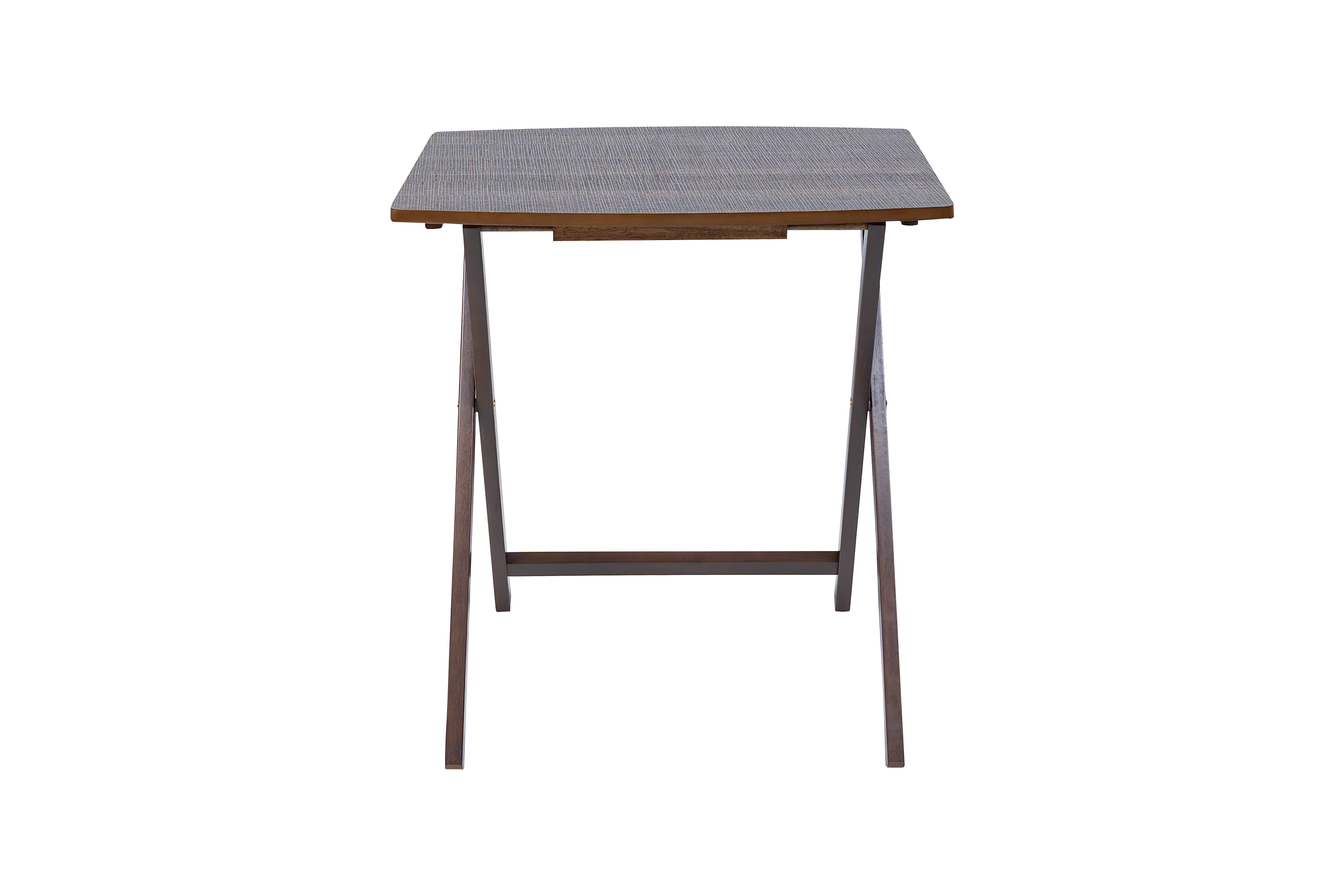 (4 pack) Mainstays Modern XL Oversized Folding Tray Table, Espresso