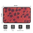 thumbnail image 5 of Red Cheetah Leopard Pattern Door Rugs,Washable Non Slip Door Mats Indoor,Decorative Door Mats,Entry Mat Indoor for Entrance,Bedroom,Kitchen,Bathroom,30"x17", 5 of 6