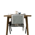 thumbnail image 3 of Nordic Jacquard Geometric Table Flag Tassel Fashion Tea Flag Dining Flag Long Polyester Cotton Tablecloth, 3 of 5