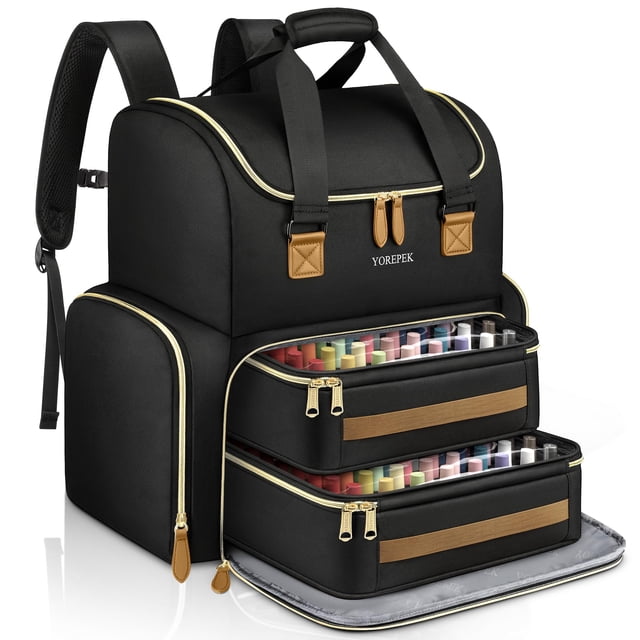 Funda organizadora para esmaltes de uñas, mochila YOREPEK, extra grande