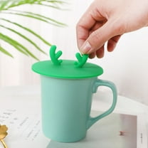 SEWCHICS Anti-Leak Silicone Mug Lids Assorted Colors Sealing Performance 2Pcs