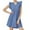 Light Blue, variant on Efsteb Summer Sleeveless Dresses for Women Short Sleeve V Neck Eyelets Mini Dress Lace Loose Dresses (Blue,XXL)