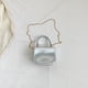 thumbnail image 5 of Bolso Bolso de mano para mujer, con brillo de metal, sólido, brillante, para mujer, bandolera (plateado) Likrtyny Para Estrenar, 5 of 6