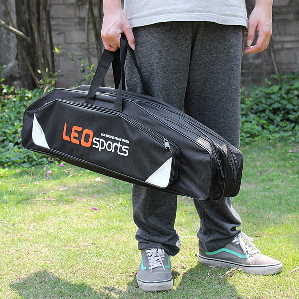 Rod And Reel Holdall Storage Case Carry Bag 3 Pockets Carp Coarse Fishing Tackle 