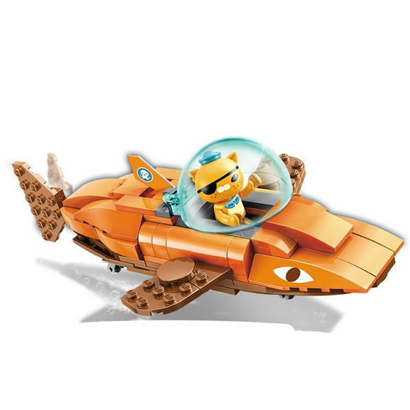 for Age 6+ Octonauts Building Block Tiger Shark Vehicle Kwazii 113pcs Brick set Without Retail Box