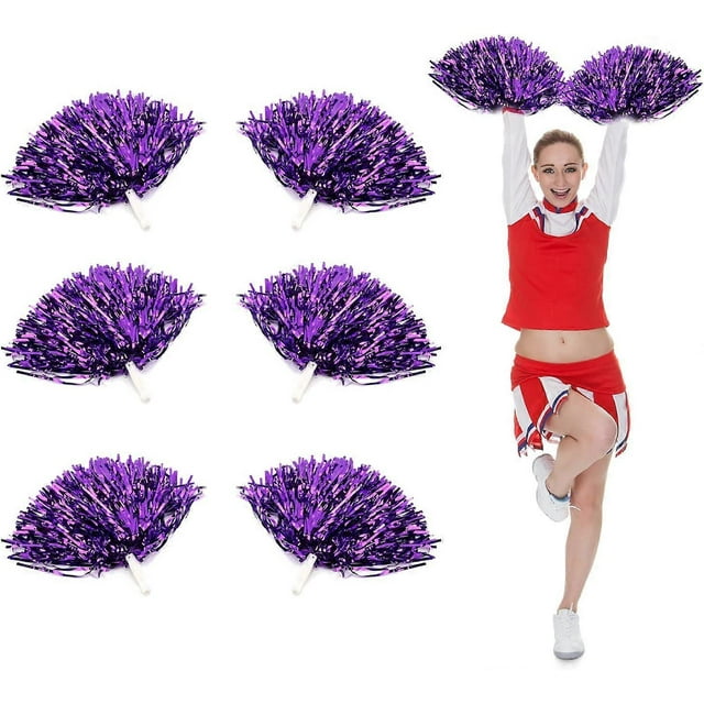 Cheerleading Poms, Cheer Plastic Pom Cheer Party Costume Sports Dance