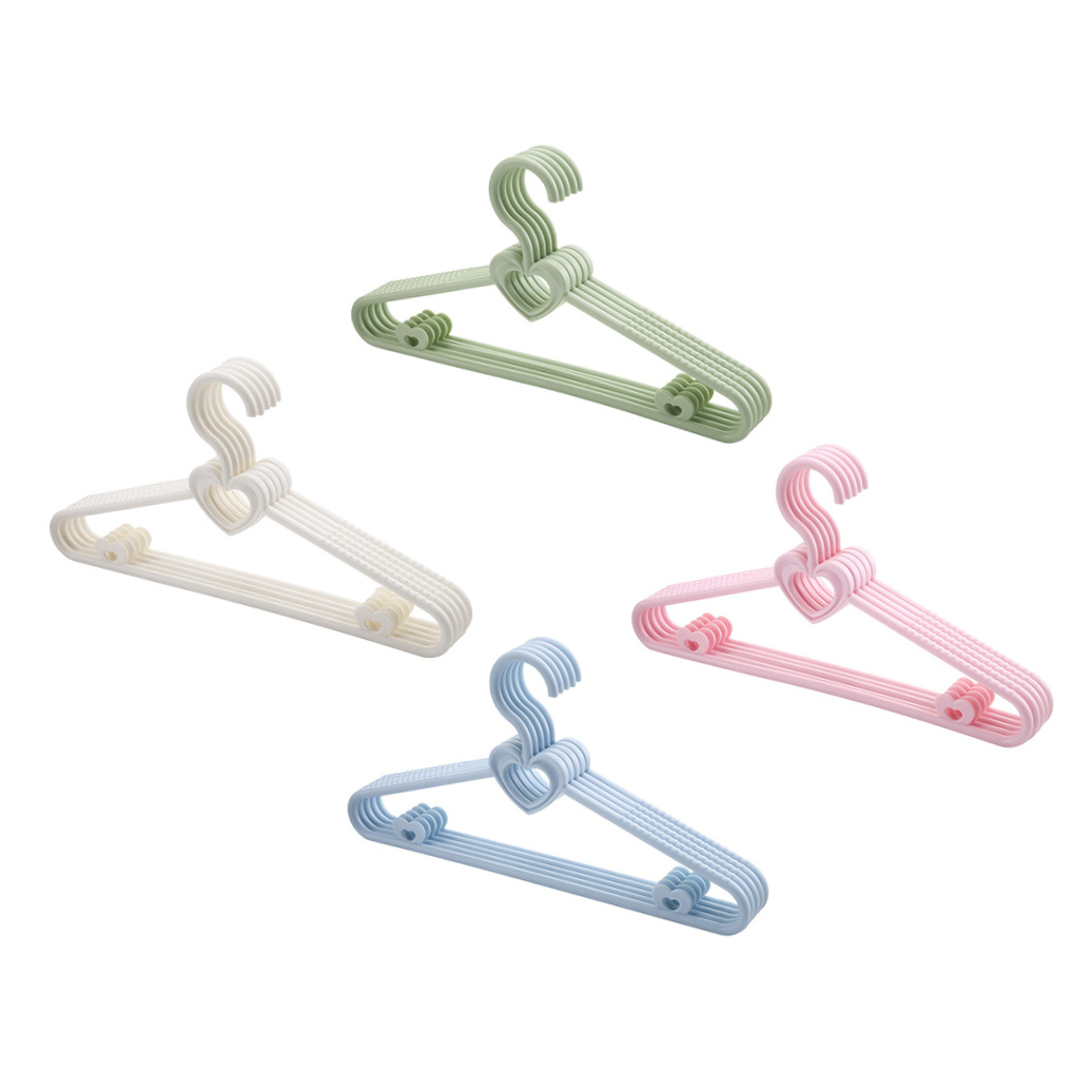 Soimiss Clothes Hangers For Kids Baby Clothes Hangers Plastic Pink 20Pcs 11.6x6.1in