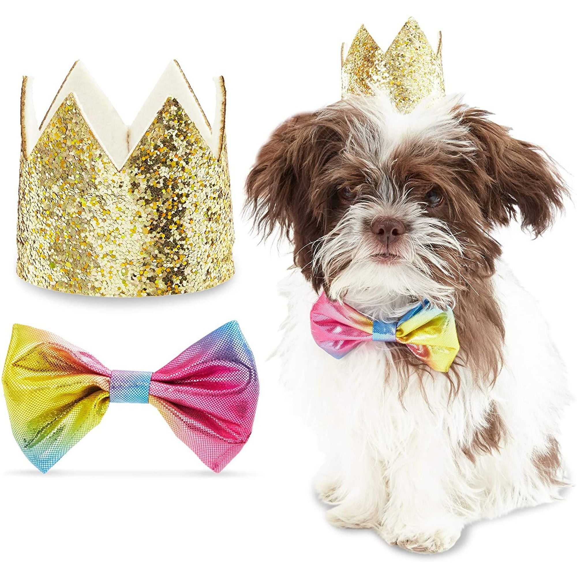 15 Best Pictures Cat Bow Tie Collar Walmart : Mgaxyff Bow Tie Rhinestone Studded Dog Collar Soft PU Pet ...