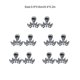 thumbnail image 5 of 5 piezas de aretes de circón para niñas hermosas, accesorio de moda, aretes pequeños, regalo de festival, vestido femenino, adorno blanco S Ropa, zapatos y accesorios Miscelánea Negro M Guardurnaity AP009683-15B, 5 of 6