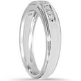 thumbnail image 2 of Pompeii 1/4CT Diamond Mens Ring 10K White Gold (H/I,I1-I2), 2 of 3