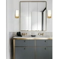 thumbnail image 5 of Claxy Gold Wall Sconces with Cylinder Milk Glass Shade Set of 2, 5 of 7