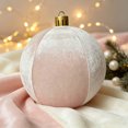 thumbnail image 4 of Clearance Large Velvet Christmas Ornament Ball, 24 Inch Inflatable PVC Xmas Decoration Ball with Gold Cap, Oversized Holiday Decor for Christmas Indoor Outdoor Party Display, 4 of 6
