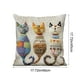 thumbnail image 3 of Juego de almohadas con estampado de animales bonitos para dormitorio, sala de estar, sofá, cojín de 45 x 45 cm para decoración de sofá y sala de estar, funda de almohada aterciopelada., 3 of 6
