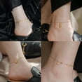 thumbnail image 3 of HOOUN Simple Titanium Steel Anklet Women's Advanced Fashion Anklet Accessories Gift#-10, 3 of 9