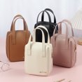 thumbnail image 4 of Bolsa de cosméticos para mujer, portátil, de gran capacidad, para guardar brochas de maquillaje, lápiz labial, de viaje, de tamaño pequeño, para lavado, bolso de mano, 4 of 5