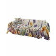 thumbnail image 2 of Floral Purple Sofa Couch Covers for 3 Cushion Couch,Washable L Shape Sectional Sofa Covers for Loverseat,Flowers Watercolor Daisy Lavender Spring Summer Slipcover Throw Blanket Futon Cover 71x134, 2 of 8