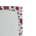 thumbnail image 3 of Ambesonne Emoji Fitted Sheet, Funny Cats Meow Pattern Paws, Twin XL Size, Pale Ruby Black White, 3 of 3