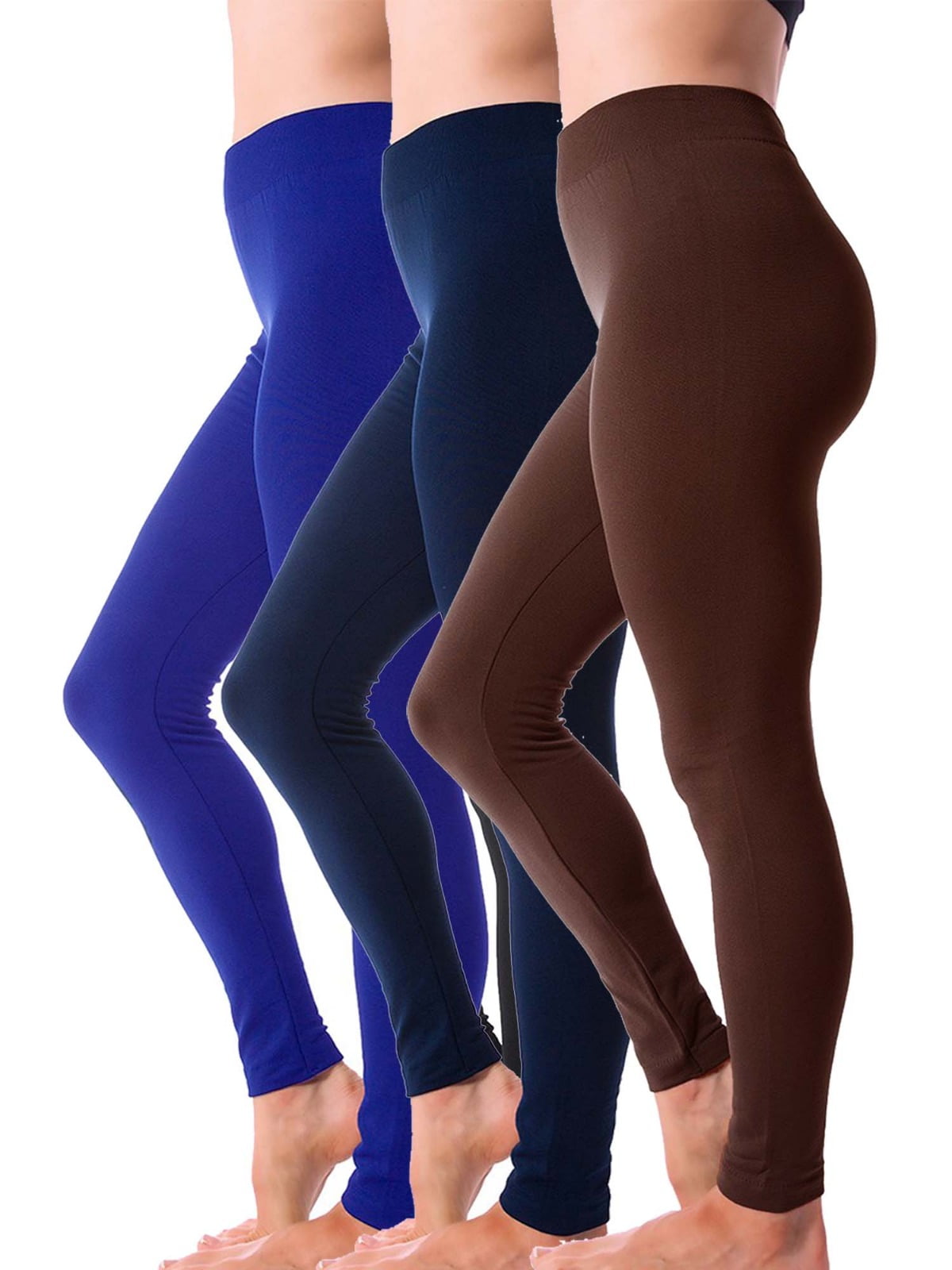 Homma 3 Pack Fleece Lined Winter Thick Brushed Leggings Thights