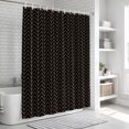 thumbnail image 6 of Simple Line Black Bathroom Shower Curtains with 12 Hooks Polyester Waterproof Shower Curtain for Stalls and Bathtubs Black Modern Art Geometric Decorative Bathroom Privacy Curtain 36x72 Inches, 6 of 9
