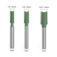 thumbnail image 1 of Anti Kickback Design Smooth And Clean Cuts 3Pcs 6Mm Shank Straight Router Bits, 1 of 6