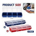 thumbnail image 2 of 4 Organizadores de Tornillos y Contenedores de Almacenamiento con Cerraduras, Caja Organizadora de Hardware de PláStico con Compartimento Organizador de Pernos, 2 of 7
