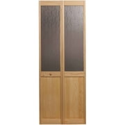 American Wood Aspen Half Glass Bifold Door, 24-in. x 80-in., Unfinished Pine