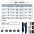 thumbnail image 3 of Mens Linen Cotton Pants Drawstring Waist Lightweight Baggy Sweatpants Loose Fit Beach Travel Straight Leg Pants With Pockets, 3 of 4