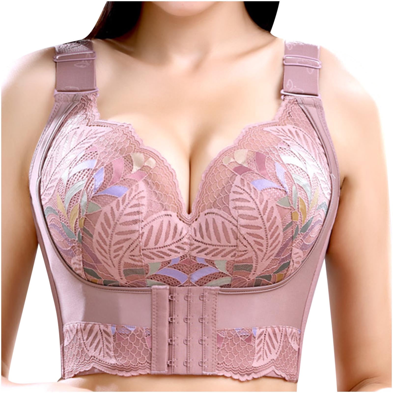 Half-Sleeved Tank Tops for Women Sexy Lingerie Anti-Sagging & Gather Vest  Beauty Back Repair Bra Sexy Lace Bra All Season, 1pc-pink, 3X-Large :  : Clothing, Shoes & Accessories