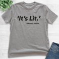 thumbnail image 2 of Kids It's Lit T-shirt, Youth Kids Boy Girl T-Shirt, Funny Shirt, Funny Saying Shirt, Dark Heather Gray, Large, 2 of 4