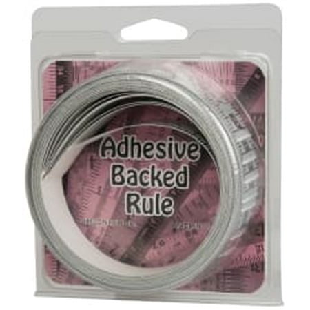 

Made in USA 24 Ft. Long x 1 Wide 1/16 Graduation Silver Mylar Adhesive Tape Measure Reads Left to Right Horizontal Scale