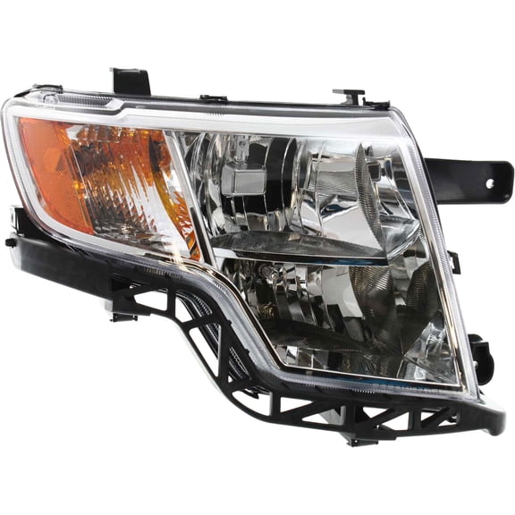 Headlight Compatible with FORD EDGE 07-10 RH Assembly Halogen Chrom Interior