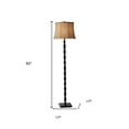thumbnail image 6 of Floor Lamp Black Metal Textured Pole, 6 of 8