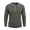 Dark Gray, variant on Men Raglan Sleeve Contrast Trim Three Button Henley Long Sleeve Shirt Soft Heather Knit Slim Fit Daily Walking Casual Layering Tops Black XXL