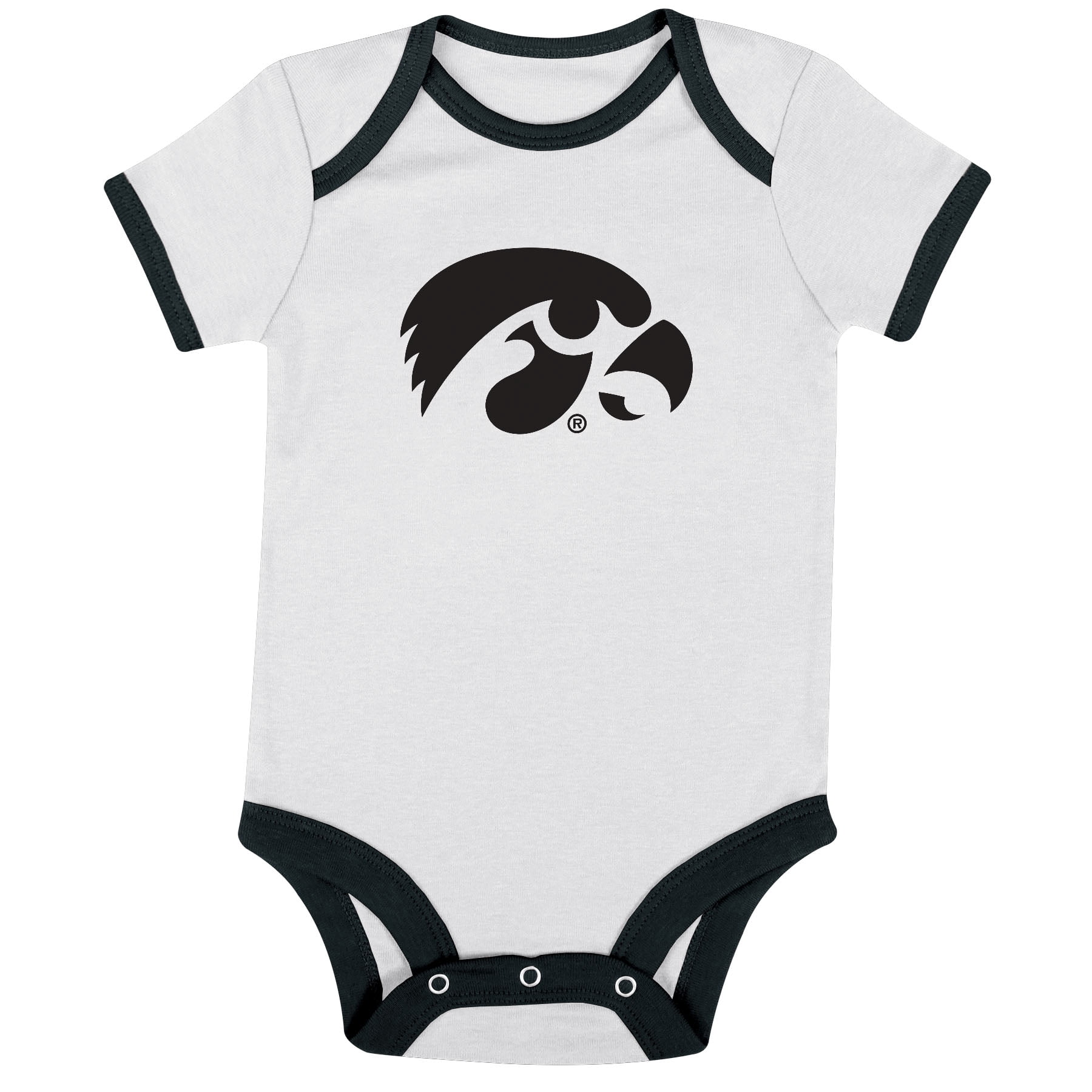 NCAA Iowa Hawkeyes Infant & Toddler Onesies, 3-Pack