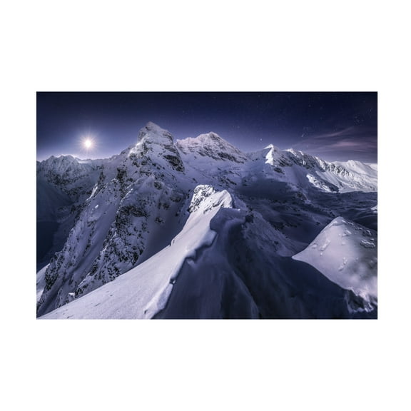 Trademark Fine Art Karol Nienartowicz  Koscielec in the Night Canvas Wall Art