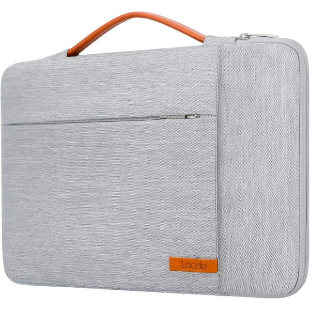 Funda para portátil Lacdo 360° con protección de 16", gris