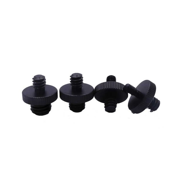 Methold Paquete de 4 tornillos convertidores de montaje de trípode de rosca de cámara 1/4 a 3/8 adaptador de conversión Electrónica