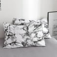 thumbnail image 1 of Peahefy Quilt Cover Set,3Pcs/Set Polyester Marbled Quilt Cover Pillowcase Bedding Set EU-Double Size, Duvet Cover Set, 1 of 8