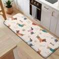 thumbnail image 5 of Dachshund Kitchen Rug Mat,Kitchen Runner Rugs Non Skid Washable,Decorative Kitchen Floor Mats for Kitchen,Sink,Laundry,17"x47.2", 5 of 7