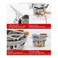 thumbnail image 4 of 3 Heads Gas Stove Tourist Camping Burners 5800W Folding Backpacking Furnace Outdoor Hiking Picnic BBQ Cooking Equipment, 4 of 5
