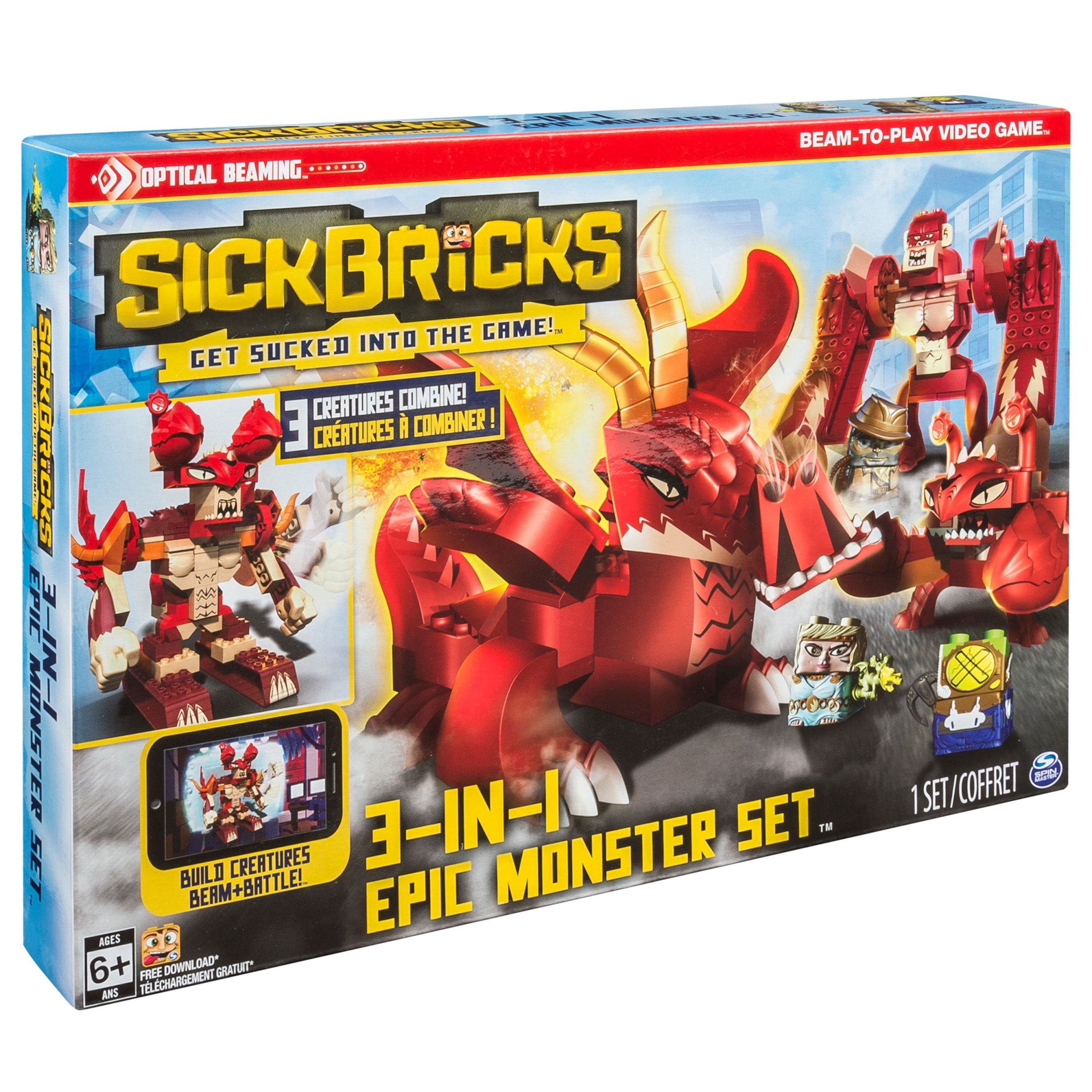 Sick Bricks, Epic Monster Attack Set - Walmart.com