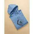 thumbnail image 3 of Outline Zodiac Sign Capricorn Hoodie Men -Image by Shutterstock, Male 3X-Large, 3 of 4