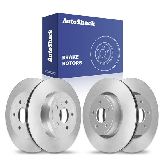 AutoShack Front Vented & Rear Vented Brake Rotors 4-PC Set Replacement for 2011-2021 Jeep Grand Cherokee 2011-2022 Dodge Durango 2022 Jeep Grand Cherokee WK