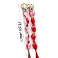 thumbnail image 3 of Christmas Braided Wig with Bow-Ties and High Ponytail Hair Ties - Polyester, Elastic, Reusable, Easy Wear, Non-Slip Hair Accessory for Holiday Parties & Photo Props, 3 of 6