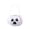 A009- White Heart Ghost, variant on Halloween Trick Or Treat Bag 8X5 Inch Pink Non Woven Pumpkin Candy Bucket, Jack O Lantern Design for Student Halloween Party Favors, 1 Pack