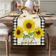 thumbnail image 2 of Boovnll Table Cloth, Summer and Autumns Sunflower Prints Decorate Linen Tablecloths, Table Cloth Rectangle Table, Tablecloth, Tablecloths, 2 of 4