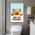 thumbnail image 5 of Funny Dog Cat Bathroom Canvas Wall Art Cute Animal Poster  Restroom Wall Decor Are You Pooping Poster Print Artwork for Toilet Nursery Decor, 5 of 7