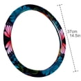 thumbnail image 4 of Flower Butterfly 14.5 Inch Printing PVC Leather Car Steering Wheel Cover Auto Accessories, 4 of 6