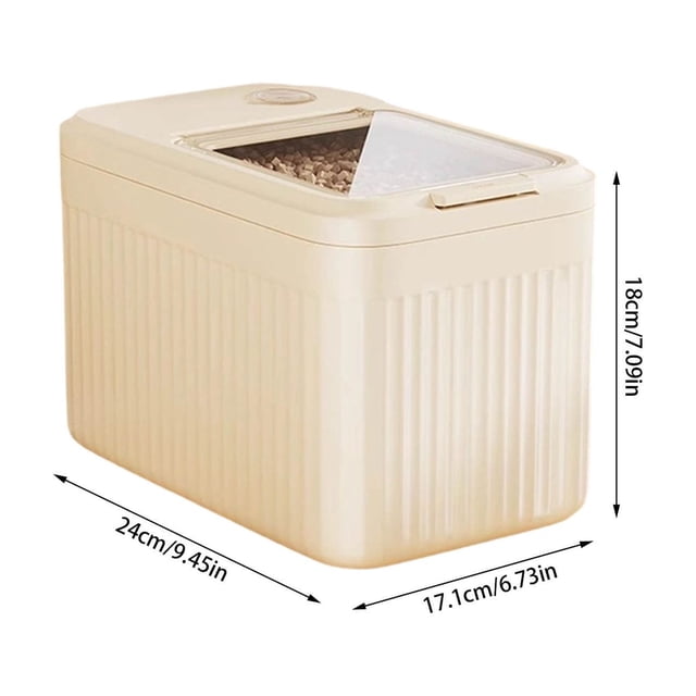 Pet Food Container Airtight Dog Food Container Dispenser For Soybean Flour Cereal Rabbit Barn Garage 1pc